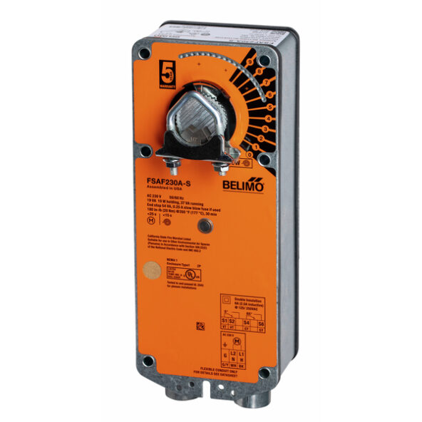 FSAF230A-S (Belimo 20 Nm, 230 V, On/Off, Fire & Smoke Damper Actuator)