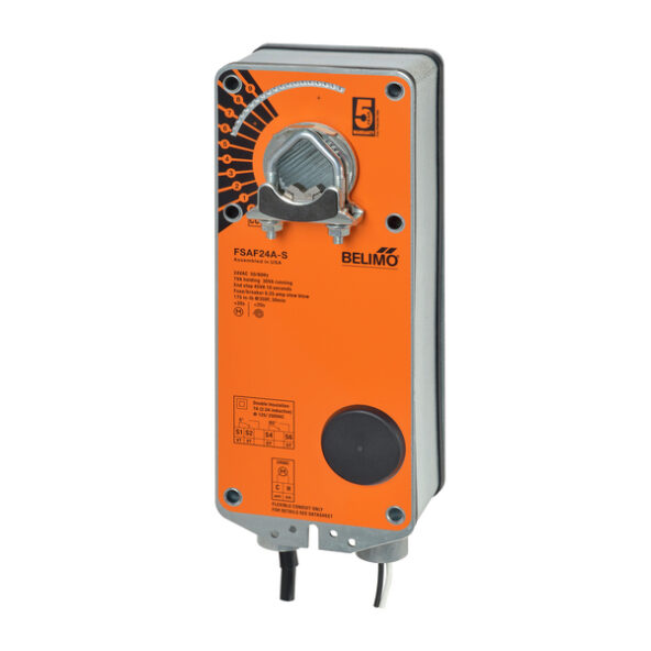 FSAF24A-S (Belimo 20 Nm, 24V, On/Off, Fire & Smoke Damper Actuator)